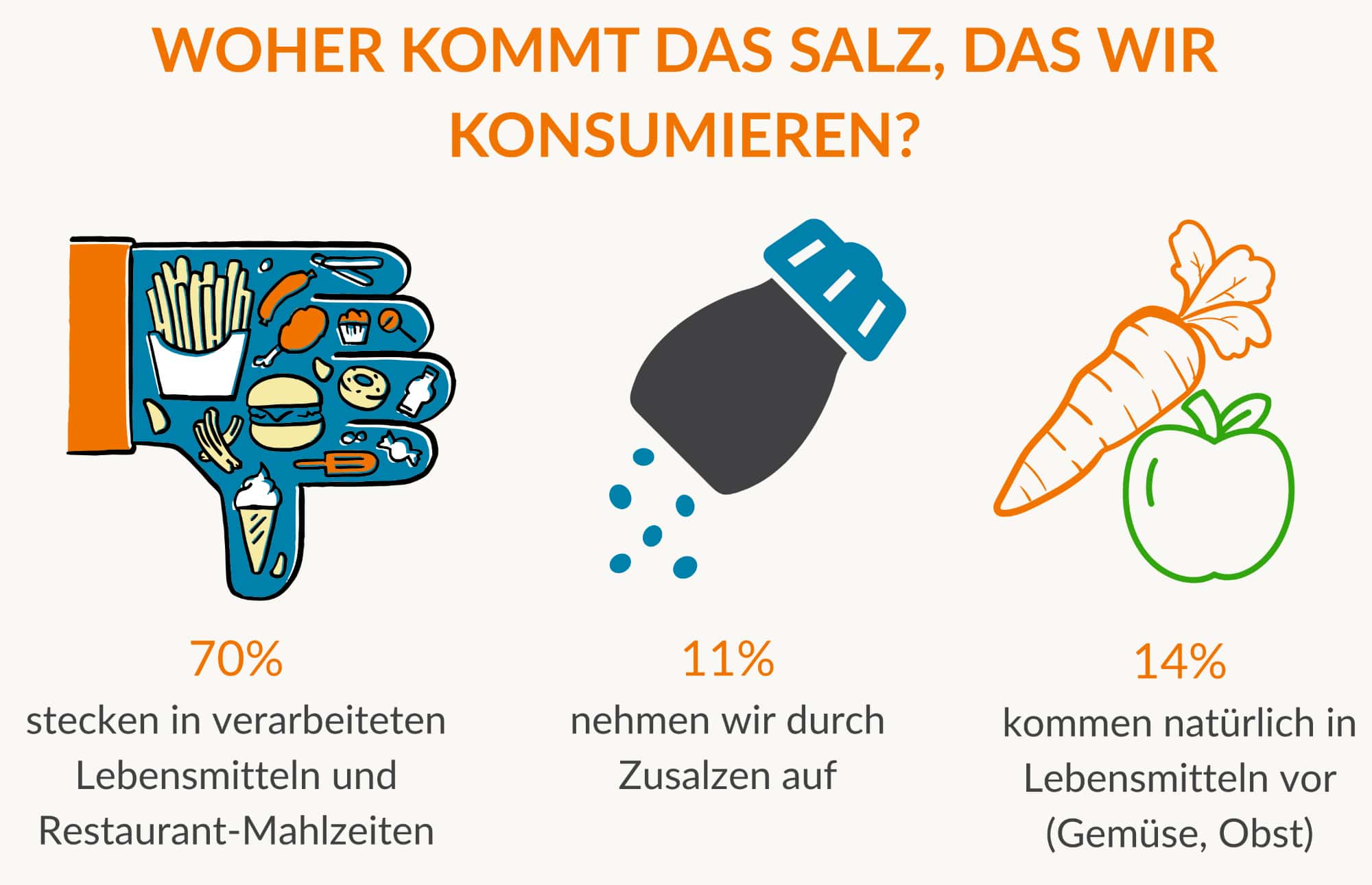Woher kommt das Salz, das wir täglich zu uns nehmen?